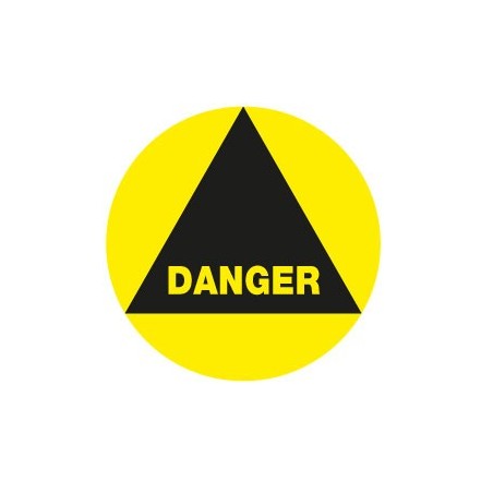 Danger rond noir