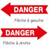 Danger fleche