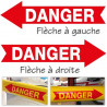 Danger fleche