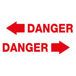 Danger fleche rouge