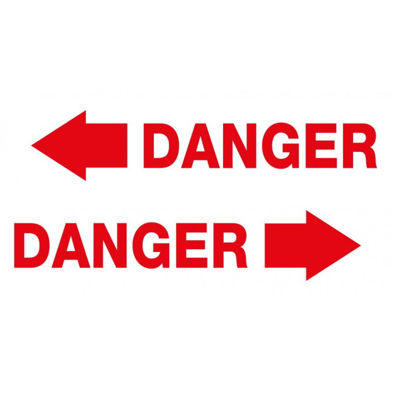 Danger fleche rouge