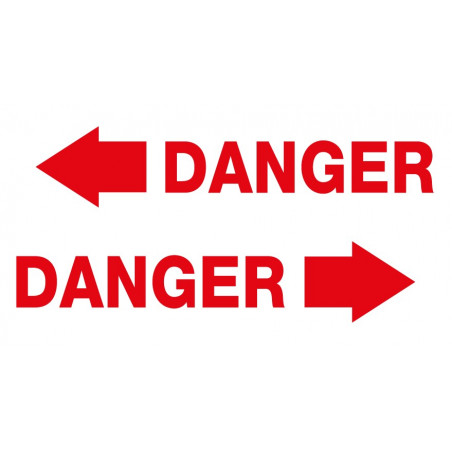 Danger fleche rouge