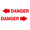 Danger fleche rouge