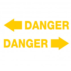 Danger fleche couleur