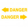 Danger fleche couleur