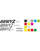 5 lettres en italique