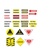 Stickers Danger aviation